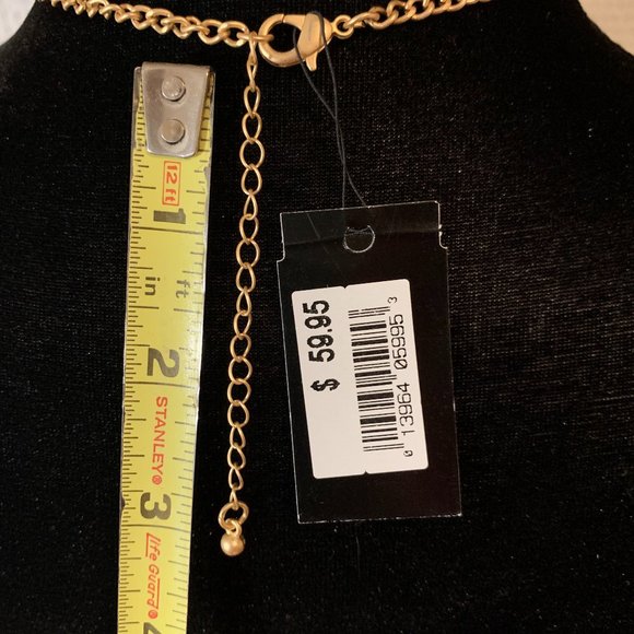 Ballet Stones & Crystal Flower Collar Necklace - Picture 4 of 6